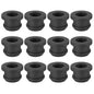 PATIKIL 32.6mm / 1-1/4 Inch Drill Hole,1 Inch ID Rubber Grommets, 3Pcs Top Hat Grommet for Wiring Eyelet Ring Gasket Automotive Firewall Cable Hole Plugs Wires Protection, Black