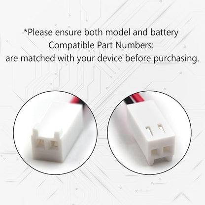 (2-Pack) 7.2V 400mAh Ni-CD Replacement Battery Pack for Rath Microtech Elevator Smartphone RP7300110 RP7000110 Custom-118 OSA229 with B830EC Connector