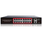 8 Port Gigabit PoE Switch with 2 Gigabit Uplink, 120W Built-in Power, 802.3af/at Compliant, Managed PoE+ Switch Support VLAN, QoS, Fanless Metal, Plug and Play(Desktop/Wall Mount)