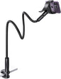 Aomiker Gooseneck Phone Holder for Bed - [Unique Nylon Braid] 38” Long Flexible Lazy Arm Clip, 360 Adjustable Overhead Phone Mount for iPhone 15 14 13 12 11 Pro Max Mini Plus, All 4-7" Cellphone