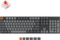 Keychron K10 Full Size Layout White LED Backlit Hot-Swappable Mechanical Keyboard for Mac Windows, Multitasking 104-Key Bluetooth Wireless/USB Wired Computer Keyboard with Gateron G Pro Red Switch