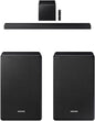 Samsung Q-Series Soundbar HW-QS700F 3.1.2 ch Subwoofer (2025 Model) Convertible Fit, Wireless Dolby Atmos 9500S Rear Speaker Kit - Wireless Dolby Atmos/DTS: X (SWA-9500S, 2021 Model)