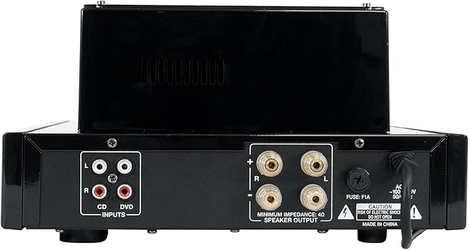 Rockville BluTube 70W Tube Amplifier Stereo Receiver, Bluetooth, EDR, Compact Design, Warm Sound, for Home Audio Enthusiasts