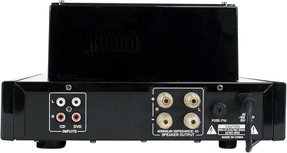 Rockville BluTube 70W Tube Amplifier Stereo Receiver, Bluetooth, EDR, Compact Design, Warm Sound, for Home Audio Enthusiasts