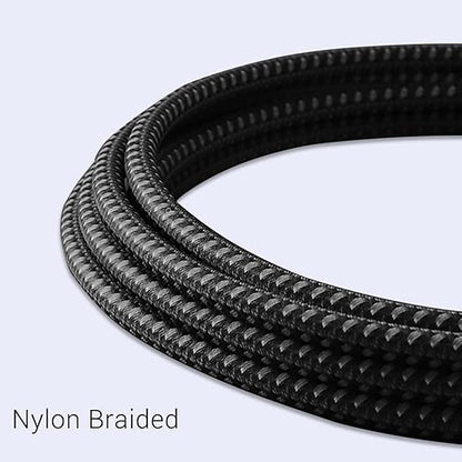 100W Short USB C Cable 3.1 Right Angle [1.5FT 2 Packs], 5A Fast Charging, 10GBbps High Speed Data E-Marker Chip Cords, 4K@60Hz Video Display