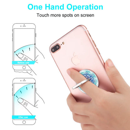 Bonoma Phone Ring Stand Holder, 3-Pack 360 Degree Rotation Universal Finger Ring Stand Compatible with Smartphones and Tablets Mandala