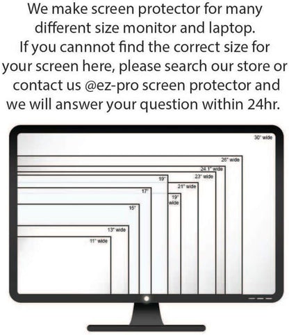 Privacy Screen Filter for 19 Inches Desktop Computer Monitor, Screen Protector size is 16.1 inch width x 10.1 inch height