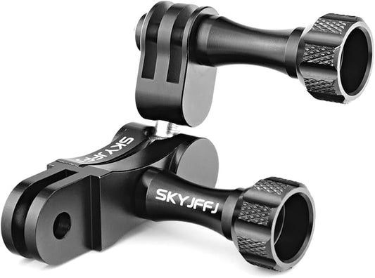 SKYJFFJ Aluminum Ball gopro Handlebar Mount, 360 Rotation and Lock Any Direction, Shock-Resistant, Compatible with Gopro Hero 13 12 11 10 9 8 DJI Osmo Insta360 AKASO and Other Action Camera
