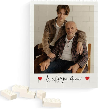 Personalized Photo Puzzle- Customized Photo Building Bricks - Unique Building Bricks with Vibrant Print - Stylish Decoration for Friends and Family