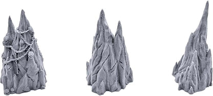 EnderToys Tormented Scatter by Printable Scenery, 3D Printed Tabletop RPG Scenery and Wargame Terrain 28mm Miniatures