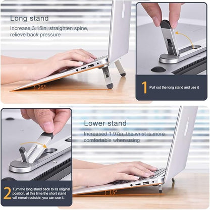 Laptop Stand for Desk,Laptop Cooling Stand,Keyboard Riser, Ergonomic Laptops Elevator for Desk, Laptops Riser Compatible with MacBook Air Pro, with Dell, with HP, More 10-15.6” Computer