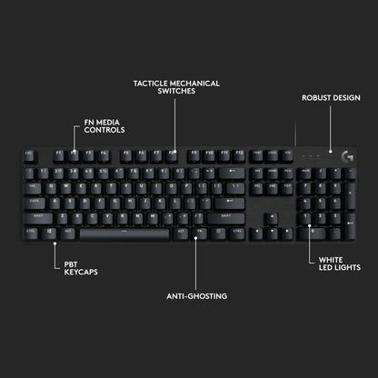 Logitech G413 SE Full-Size Mechanical Gaming Keyboard - Black