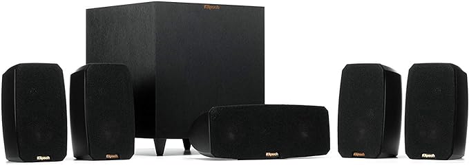 Klipsch Black Reference Theater Pack 5.1 Surround Sound System