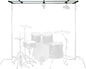 Glide Gear OH 150 Overhead Rig – for Camera, Lights – 4–12ft Modular Platform, Tripod/C-Stand Mounted, 20 lb Capacity