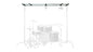 Glide Gear OH 75 Overhead Mount – DSLR, Smartphone – 6ft Adjustable Pole, Top-Down Rig, 15lb Capacity, Aluminum Build