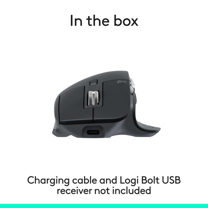 Logitech MX Master 3S Bluetooth Wireless Mouse No Receiver - Graphite