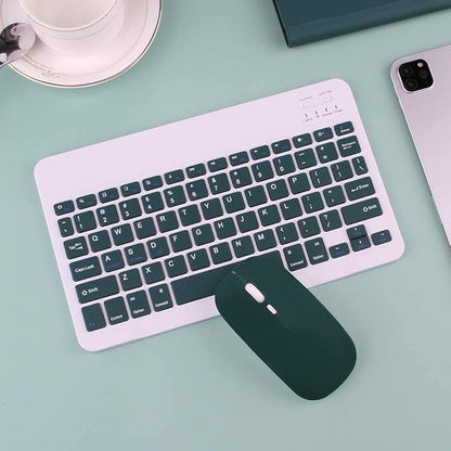 AnMengXinLing Keyboard Case for iPad mini 5 with Mouse, Detachable Wireless Bluetooth Keyboard Pencil Holder Slim Leather Smart Cover for iPad mini 5th Gen 2019,Teal