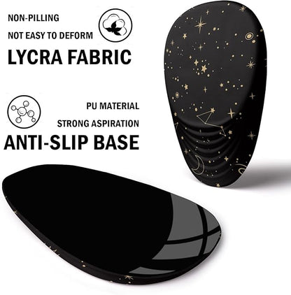 Ergonomic Mouse Pad with Wrist Rest Support,Mousepad Relief Carpal Tunnel Pain, Entire Memory Foam Mouse Pad with Non-Slip PU Base, Wireless Mouse Pad, Lovely Starry Sky