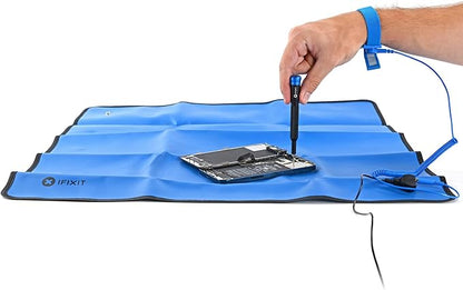 iFixit Portable Anti-Static Mat - ESD Pad, Wrist Strap, Grounding Cord for Electronics Repair