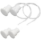FOCMKEAS 4PCS Recessed Wired Door Contact Sensor, NC, ABS White, RC-33