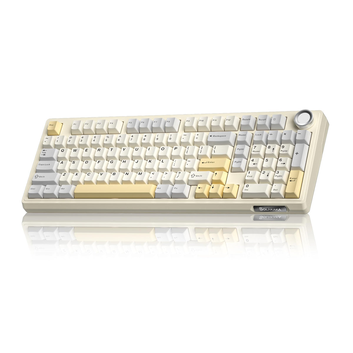 SOLAKAKA KI99 Pro 96% Wireless Mechanical Keyboard, RGB Gaming Keyboard, Hot-Swappable Pre-Lubed Switches, Gasket Structure Creamy Keyboards (Gradient-Black, Non-Silent Version)