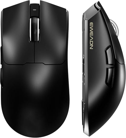 S9 Pro Wireless Gaming Mouse, 59G Ergonomic Computer Mouse, Triple Modes, 8K Polling, 26K DPI, PAW3395 Optical Sensor, Kailh Switch, 250h Battery Life, Programmable for PC/Win/Mac(Black)