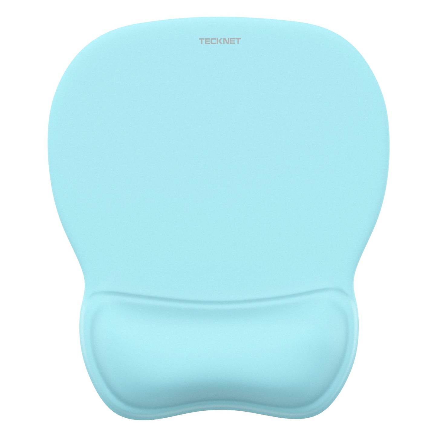 TECKNET Gel Ergonomic Mouse Pad with Wrist Rest, Non-Slip PU Base, LT.Blue