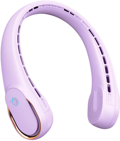 FrSara Neck Fan, Portable Personal Fan Strong Wind, 4000mAh, 360° Cooling