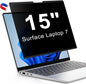 Magnetic Privacy Screen for 15 Inch Microsoft Surface Laptop 7, Removable Anti Glare Screen Protector, Blue Light Computer Filter, Anti Spy Easy Install