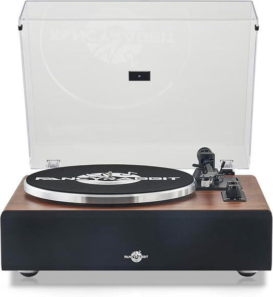 Bluetooth Record Player with Speakers Vintage Vinyl Turntable for 7/10/ Records, AT-3600L Magnetic Cartridge & Adjustable Counterweight, 33/45 RPM, Ideal Home Decor & Gift for Music Lovers