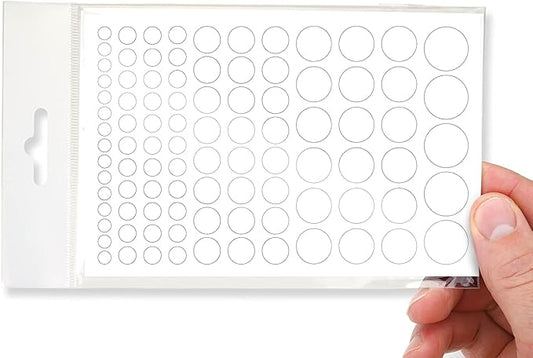 BLOCKED Stackable Webcam/Camera Vinyl Covers | 95 Low-Tack Restickable Webcam Sticker | Multiple Sizes | White 95-Pack (Ultra Glossy)