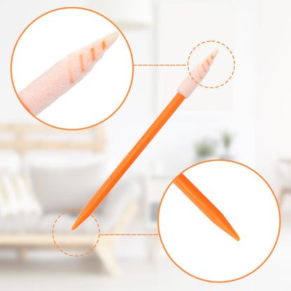 wellgler Wellgler's Foam Cleaning Swabs, Multi-Purpose Cleanroom Foam Tip Cleaning Swab Kitip Cleaning Swab Kit (orange100)