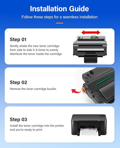 MLT-D209L Toner Cartridge Black 1-Pack High-Yield Replacement for Samsung MLT-D209L D209L 209L Compatible with Samsung SCX-4824 SCX-4824FN 4825 4826 2853 SCX-4826FN 4828 SCX-4828FN ML-2855 ML-2855ND