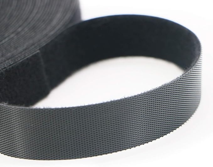 Pasow fastening tape Cable Tie Double Side Nylon Power Wire Management 3/4Inch 1 Roll Hook (10 Yards, Style 2)