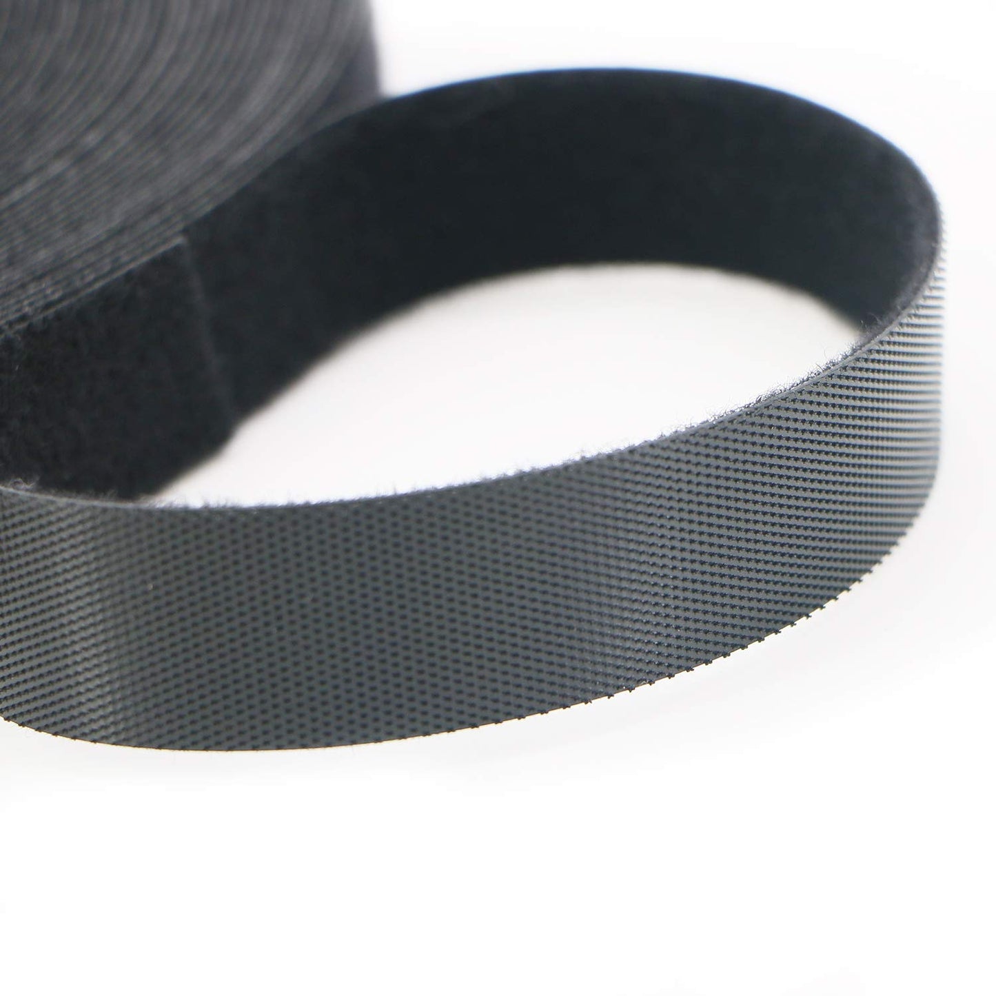 Pasow fastening tape Cable Tie Double Side Nylon Power Wire Management 3/4Inch 1 Roll Hook (25 Yards, Style 2)