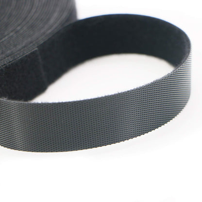 Pasow fastening tape Cable Tie Double Side Nylon Power Wire Management 3/4Inch 1 Roll Hook (25 Yards, Style 2)