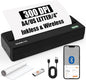 Inkless Portable Printer for Travel, Wireless Thermal Printer Support 8.5 x 11 inch A4/ US Letter, Bluetooth Compatible with Android/iOS Smartphone for Home Use (Grey)