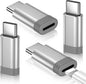 Temdan 4 Pack Lightning to USB C Adapter for iPhone 15/16/17 Pro/17 Pro Max,for iPhone 17/16 Charger,17/16 Accessories,Fast Charging & Data Transfer,USB C Charger Connector Cable,Not for OTG-Silver