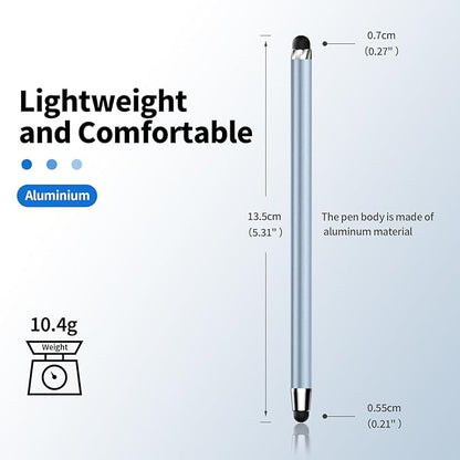 40PCS Replacement Rubber Tibs for Stylus Pen,High Sensitivity and Precisio,Universal Stylus Black Rubber Tips(0.27inch/0.21inch)