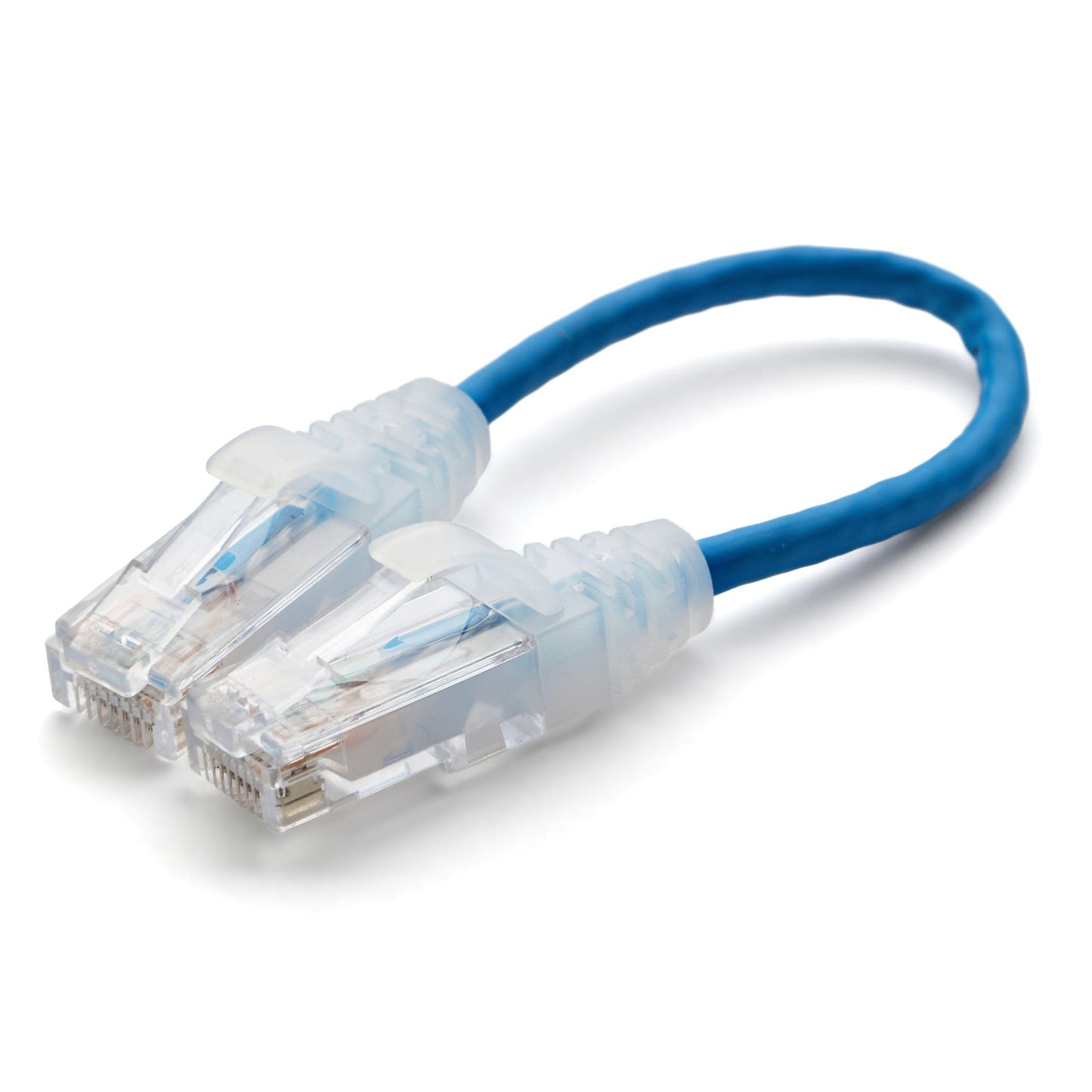 TRUECABLE Cat6 Component Rated Patch Cable, Unshielded (U/UTP), 6in, Blue, 28AWG Stranded Pure Copper, Snagless 10G High-Speed Ethernet Cable, PoE++ 4PPoE 100W, UL Listed, RoHS-3, 1 Pack