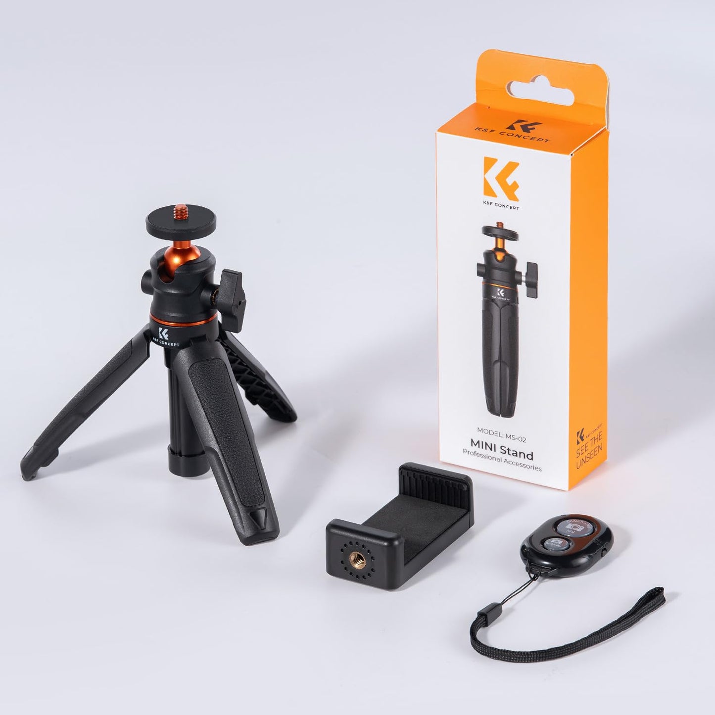 K&F Concept Selfie Stick Tripod. Black