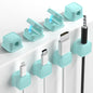 8 Pack Magnetic Cord Organizer, Easy Secure Adhesive Cable Management, Wire Holder Keeper Organizer Management, Hide Or Organize Phone USB Charger Cable for Home,Office,Car,Desk,Nightstand-Blue