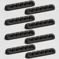 USB Cable Organizer Clips Cord Holder,8 Packs (5-Slots) Black Self Adhesive Desk Cord Cable Management