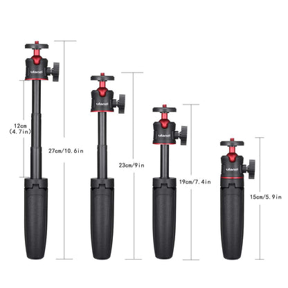 ULANZI MT-08 Extension Pole Tripod, Mini Selfie Stick Stand Handle Grip for Cell Phone iPhone Pro Max Android Luna Pocket Xtra Muse Canon Sony ZV-1 A6400 A6600 Cameras Video Recording/Vlogging
