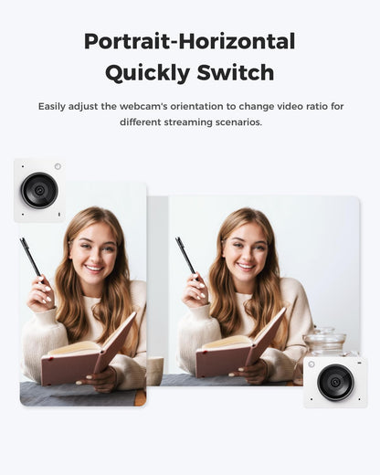 OBSBOT Meet 2-4K Webcam for PC with 1/2" Sensor, AI Framing & Autofocus