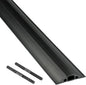 D-Line 6ft Floor Cord Cover, Made in USA Linkable Cable Protector, Hide Extension Cords, Protect Cords, Prevent Cable Trips, Cord Hider, Heavy Duty - Cord Cavity = 0.56" (W) x 0.35" (H) - Black