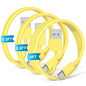 JERMASAL 3-Pack Blue [3.3FT+3.3FT+6FT] USB A to USB C Cable, Compatible with iPhone 15/16, iPad, Samsung, MacBook, PS5 and More, Fast Charging, Carplay Cable
