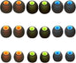 Earbud Replacement Tips Silicone Earbud Tips Earbud Covers Fit for in-Ear Headphones (Inner Hole 3.8mm -5.1mm) Ear Tips Earbud Rubber Tips 9 Pairs S/M/L