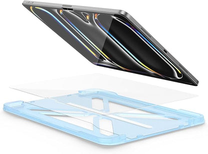 FLOLAB ONETIME NanoArmour Screen Protector for iPad Pro 11 Inch M4 / M5 2024/2025 Tempered Glass, TruColor, Blue Light Blocker, No Blue Tint, Easy Install, Durable