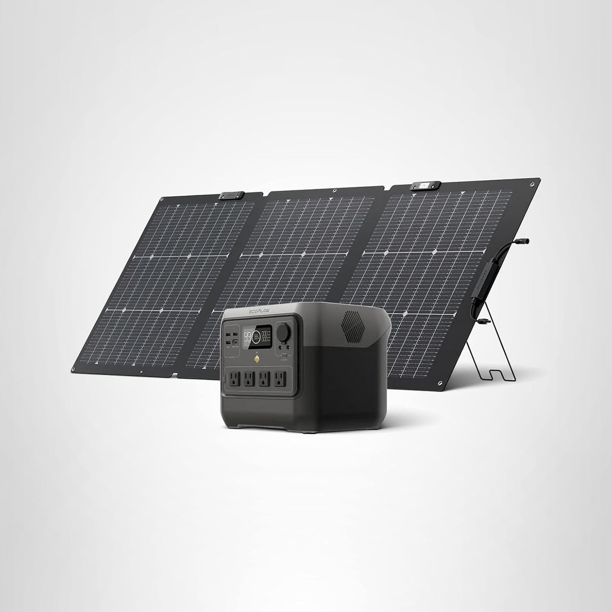 EF ECOFLOW Solar Generator RIVER 2 Pro & 220W Portable Solar Panel, 768Wh